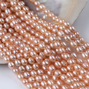 Perlas de Agua Dulce Blancas Hechas a Mano en Zhuji, de 7-8 mm, Perlas Naturales en Forma de Metro Dispersas para Hacer Collares y Pulseras - Product Image 3