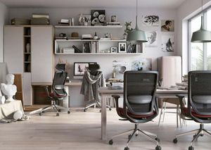 Chaise de bureau exécutive moderne en maille <span class=keywords><strong>KOHO</strong></span> avec accoudoirs réglables 4D, chaise pivotante ergonomique pour bureau d'ordinateur - Product Image 6