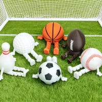 Figuras de Acción Impresas en 3D de Vashine, Mini Personajes de Pelota, Decoración Creativa y Colorida, Juguetes de Golf PLA, Colección de Pelotas Deportivas
