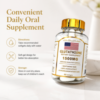 Compléments de santé personnalisés : Gélules puissantes de glutathion et de vitamines pour un blanchiment cutané, absorption améliorée