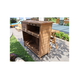 ยกระดับการสังสรรค์กลางแจ้งด้วยชุดบาร์ตาฮิติ ผลิตจากไม้สักขัดเงาอย่างดี โดดเด่นด้วยดีไซน์ทันสมัยและสีธรรมชาติที่เข้มข้น - Product Image 3