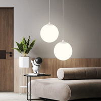 Lustre de chevet moderne de luxe pour chambre à coucher, luminaire en cristal LED à lumière chaude, suspension en fer forgé et verre pour chambre principale ou fond de télévision