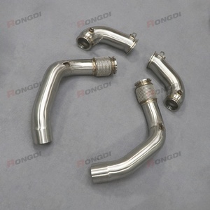 Premium One-Piece Mandrel Bent Exhaust Downpipes for BMW M5 F90 2018-2021 4.4T S63B44B Sporty Exhaust Sound Feel the Power - Product Image 6