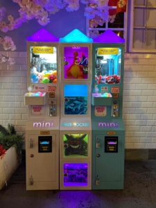 LIFUN Factory <span class=keywords><strong>Mini</strong></span> borne d'arcade à monnayeur, machine à attraper les poupées, armoire à grue à griffes pour jouets avec distributeur de billets - Product Image 2