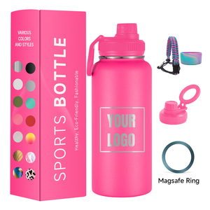 Botella de agua deportiva térmica de doble pared sin BPA, vaso de viaje de acero inoxidable - Product Image 5