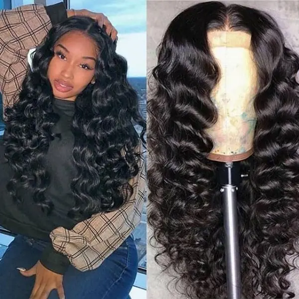 Losse Deep Wave Transparant Hd 13X4 13X6 360 Full Lace Front Frontal Pruik Lijmloze Braziliaanse Pre Pluck Raw Lace Human Hair Pruiken