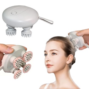 Masajeador de Cabeza de Material ABS Impermeable IPX7, Masaje Corporal Completo, Vibración para el Cuero Cabelludo, Calentamiento, 2 Modos, 1100mAh, Succión Magnética - Product Image 1