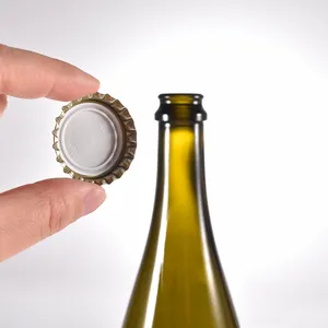 Tampa de metal personalizada para garrafa de vidro champanhe, tampa de coroa colorida de 29 mm para fechamento de garrafa de cerveja