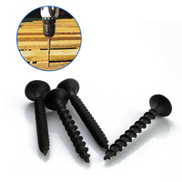 Clous autotaraudeurs en acier pour cloisons sèches Clous croisés noirs pour panneaux de fibres Vis pour le travail du bois Vis pour cloisons sèches Vis pour panneaux de gypse