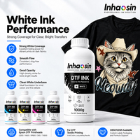 Encre DTF la plus vendue, compatible OEM/ODM, sans sédiments, bouteille de 1000 ml pour l'impression sur sacs fourre-tout et vêtements de sport, rendement couleur élevé