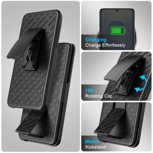 Factory Custom PC Hard Armor Holster Belt Clip Combination Bracket Mobile Phone case for Samsung Galaxy S26 Series - Product Image 3