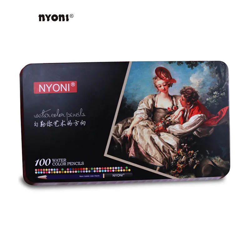 NYONI N2824ชุดดินสอสีวาดภาพศิลปะสีน้ำธรรมชาติ