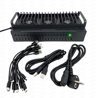 Hub de charge USB multiport 20 ports pour iPhone et Android, boîtier serveur pour logiciel de Click Farming, USB-C Micro