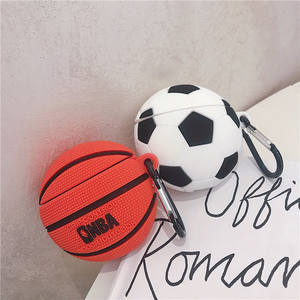 Venta caliente lindo 3D baloncesto fútbol diseño auricular caso con Clip para <span class=keywords><strong>Airpods</strong></span> <span class=keywords><strong>Pro</strong></span> dibujos animados fútbol suave cubierta para <span class=keywords><strong>Airpods</strong></span> 1/2/3 - Product Image 2