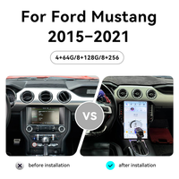 Layar Tesla Style 14.5'' untuk Ford Mustang 2015-2021 Android Wireless Carplay Qualcomm Radio Mobil Auto GPS DSP Head Unit