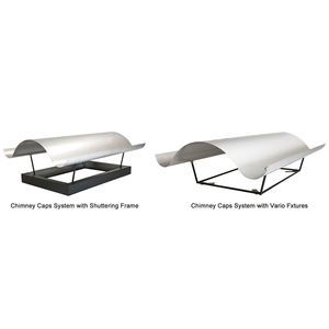 Chapeaux <span class=keywords><strong>de</strong></span> cheminée modernes en acier inoxydable durables et élégants, fabriqués sur mesure, résistants aux intempéries, pour les projets résidentiels et commerciaux, protection du toit - Product Image 4
