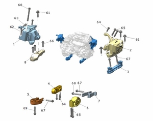 Soporte de caja de cambios montado en motor de coche izquierdo adecuado para Geely LYNKCO 02 03 1,5 T cojín de suspensión de motor de automóvil 8888960656 - Product Image 6