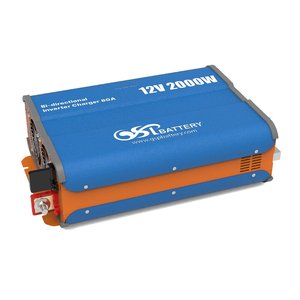 อินเวอร์เตอร์สำหรับรถยนต์แบบสองทิศทาง 2000W 12V คลื่นไซน์บริสุทธิ์ พร้อมฟังก์ชั่นชาร์จแบตเตอรี่ แปลงไฟ DC เป็น AC - Product Image 3