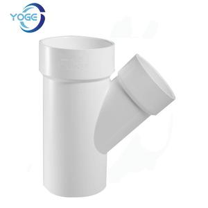 Chất lượng cao PVC ASTM 2665 6-inch dwv Y TEE vuông thương mại và hộ gia đình thoát nước phụ kiện đường ống với keo kết nối - Product Image 1