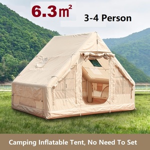 Carpa Inflable para Acampar al Aire Libre con Tela Oxford Reforzada, Portátil, Impermeable, de Montaje Automático, con Columnas de Aire, para 4 Personas - Product Image 1