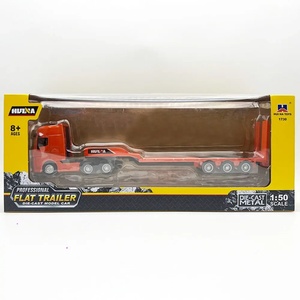 รถบรรทุกจำลองแบบหล่อขึ้นรูป 12 ล้อ รุ่น SJY-1730 ขนาด 1/50 ของเล่นรถพ่วงกึ่งโลหะสำหรับเด็กผู้ชาย - Product Image 6