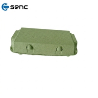 Boîte à œufs en pulpe jaune, paquet de 6, avec service de personnalisation de couleur pour le stockage domestique et l'utilisation professionnelle