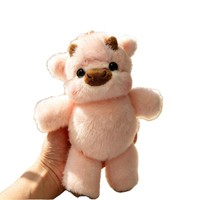 Porte-clés Poupée Vache en Peluche Créative et Mignonne, Jouet Amusant pour Machine à Griffes, Breloque de Sac pour Noël