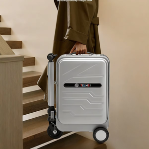 인체 공학적-키가 크고 짧은 여행자를 위한 높이 조절 가능한 USB 포트 스마트 수하물 - Product Image 4