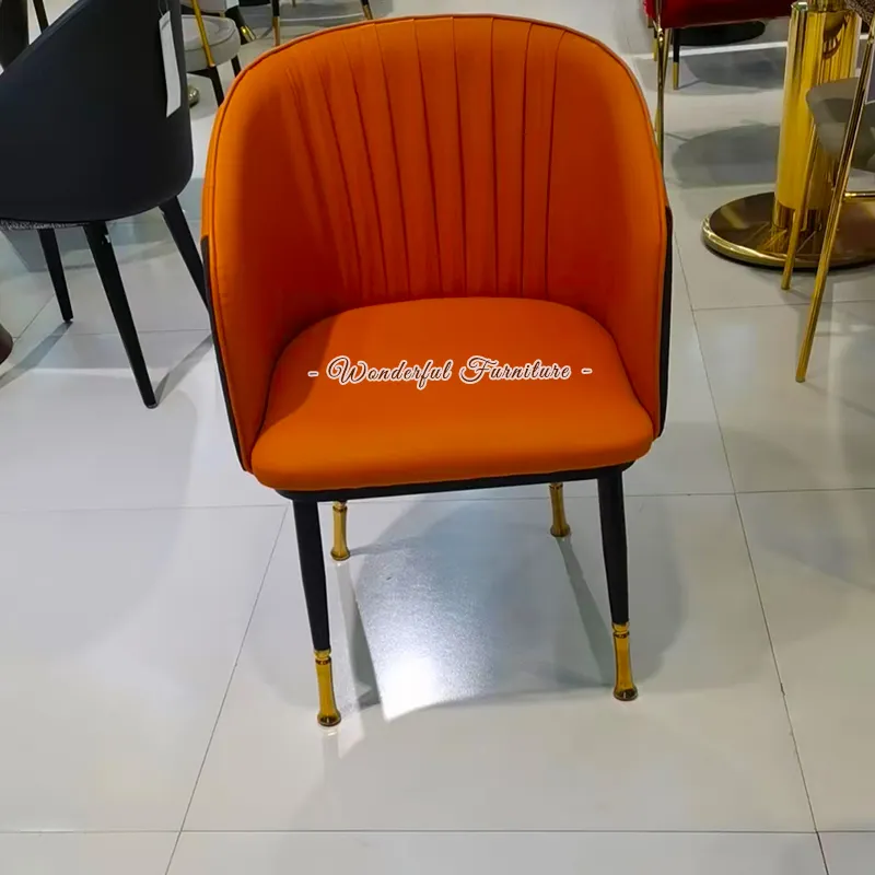 Nordic Accent Orange Cor Escritório Usado Hotel Simples Barato Executivo Dinning Cadeiras Para Venda