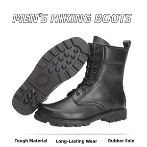 Botas de Desierto Resistentes al Invierno para <span class=keywords><strong>Hombre</strong></span>, Zapatos Deportivos de Goma con Tacón Grueso para Senderismo, Playa, Escalada, Cuero de Microfibra - Product Image 2