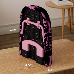 小型家庭用電気二重層アイロンボード折りたたみ可能デザインミニプラスチック製アイロンパッド吊り洋服ラック用リビングルーム - Product Image 5