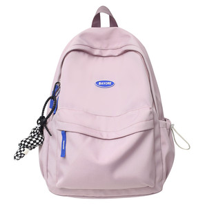 Ins Japanese-style Harajuku Antique Girl's Schoolbag Women's Korean-style Simple Solid Color Student <b>Backpack</b> <b>Large</b> Capacity - Product Image 6