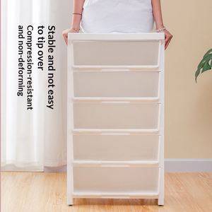 Armoire de rangement à tiroirs épaissie en plastique PP, pour la maison, jouets de bébé, vêtements, articles divers, modèle Veineng - Product Image 4