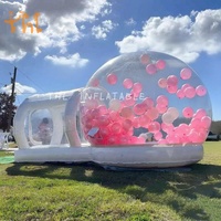 Gorila inflable de PVC de alta calidad, castillo hinchable para niños, casa de burbujas inflable con fondo hinchable