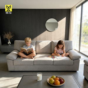 <span class=keywords><strong>Divano</strong></span> in Tessuto Rinfrescante Effetto Seta, Specifico <span class=keywords><strong>per</strong></span> l'Estate, Tre <span class=keywords><strong>Posti</strong></span>, Stile Minimalista <span class=keywords><strong>per</strong></span> Soggiorno - Product Image 1