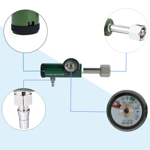 Régulateur de bouteille d'oxygène 3000 psi, pression et débit réglables, régulateur d'oxygène médical pour générateur d'ozone - Product Image 3