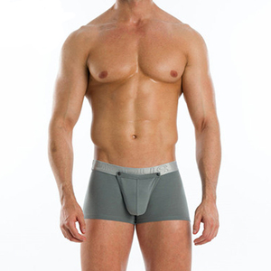 Custom basso a vita Super morbido tessuto in microfibra da <span class=keywords><strong>uomo</strong></span> biancheria intima bianca traspirante <span class=keywords><strong>Boxer</strong></span> breve - Product Image 2