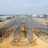 Entrepôt en structure métallique personnalisé facile à assembler, atelier industriel préfabriqué, bâtiment de stockage logistique
