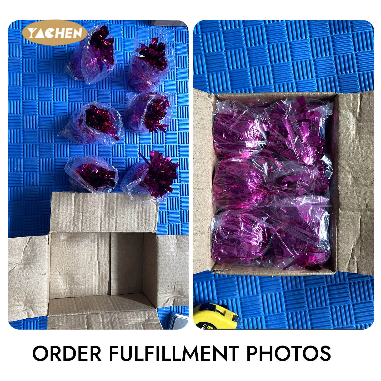 YACHEN Party Decoration Supplies Balloon Decoration Accessories High Quality Multicolor Metallic Foil Helium Balloon Weights