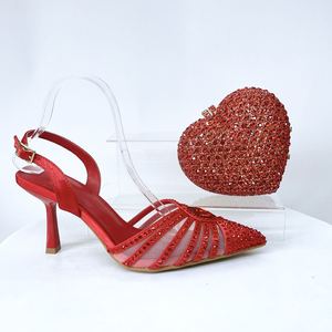 <span class=keywords><strong>Pochette</strong></span> et Chaussures pour Femme, Talons Hauts Fée Diamant, Chaussures Habillées Élégantes, Talons Aiguilles Bout Pointu, Chaussures de Soirée et de <span class=keywords><strong>Mariage</strong></span> Chics - Product Image 1