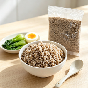 Riz <span class=keywords><strong>d</strong></span>'orge sans sucre en gros, riche en fibres, sans sodium, riche en fer, repas instantané prêt en 5-6 minutes, il suffit <span class=keywords><strong>d</strong></span>'ajouter de l'eau chaude, fournisseur - Product Image 3
