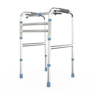 Factory Supply Stainless Steel <strong>Disabled</strong> <strong>Walker</strong> Height Adjustable Foldable Portable Lightweight Rehabilitation - Product Image 3