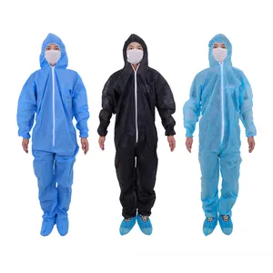 Chinese supplier 5g protective clothing disposable clear plastic coverall disposable microporous coverall