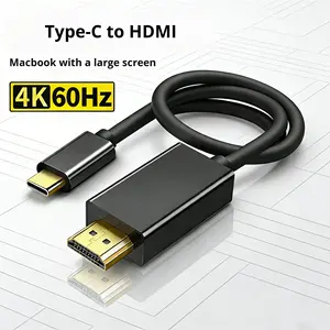Câble USB Type C vers HDTV de 1,8 m, 4K 30Hz, certifié HDCP 2.2, pour ordinateur portable, téléphone, <span class=keywords><strong>iPhone</strong></span> 15-17 vers <span class=keywords><strong>TV</strong></span>, moniteur, streaming et présentation - Product Image 2
