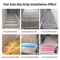 Profilé de nez de marche antidérapant en PVC 50 mm, étanche, protection d'angle de sécurité pour escaliers d'hôtel, de bureau et de maison