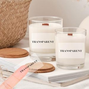 Customized Transparent <b>Sticker</b> Packaging Label Identification Tag Direct Thermal Barcode Shipping Mailing Roll Adhesive clear - Product Image 5