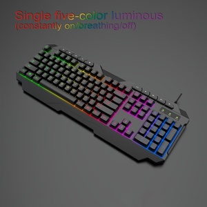 Tùy chỉnh kích thước đầy đủ 104 Phím Led <span class=keywords><strong>Backlit</strong></span> Đen <span class=keywords><strong>USB</strong></span> có dây màng bàn phím với số Pad cho máy tính PC máy tính xách tay - Product Image 3