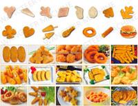 Ligne de production automatique de galettes de poisson, de viande, de hamburgers, de nuggets de poulet, machine à former des hamburgers