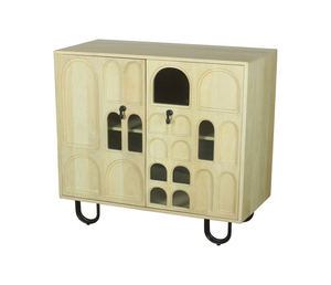 Mueble de Madera Resistente con Múltiples Compartimentos de Almacenamiento, Unidad de Almacenamiento Duradera para Sala de Estar, Dormitorio u Oficina - Product Image 3