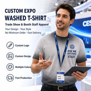 DG013 T-shirts personnalisables à impression vintage, effet délavé, en coton épais, vierges, pour <span class=keywords><strong>Tech</strong></span> Expo Developer Summit, entrepôt américain - Product Image 1